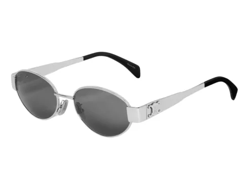 CELINE Triomphe Metal Ovale CL40235U Argent