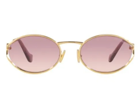 MIU MIU MU52YS Or Verres Ombrés Rose Bégonia