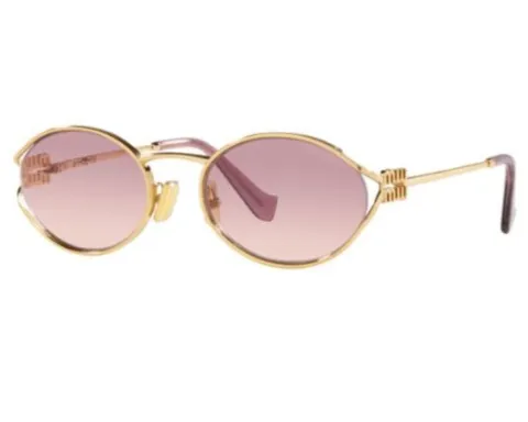 MIU MIU MU52YS Or Verres Ombrés Rose Bégonia