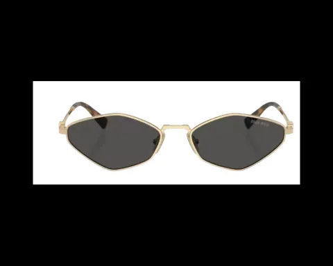 MIU MIU MU56ZS Or Verres Gris
